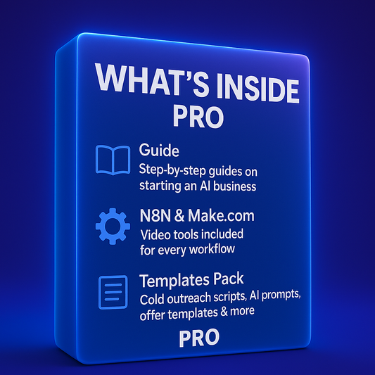 Start your AI Business PRO (Everything you need + 40 Workflows)